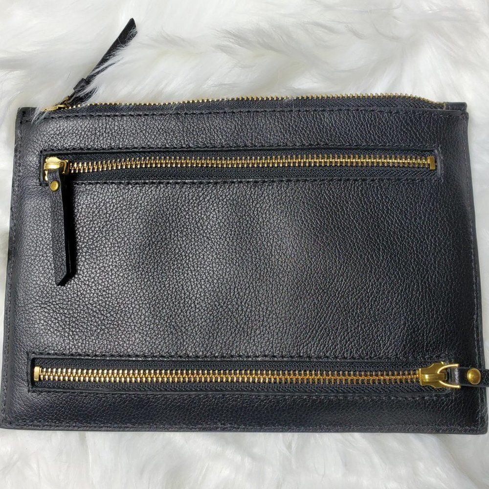 Etienne Aigner Black Leather Clutch and Card Holder NWOT - Picture 3 of 13